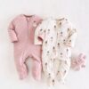 Cozy Cub Set de 2 piezas de pelele suave de manga larga